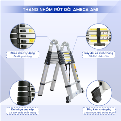 THANG XẾP ĐÔI ĐA NĂNG AMECA AMI-560 THANG XẾP ĐÔI ĐA NĂNG AMECA AMI-560